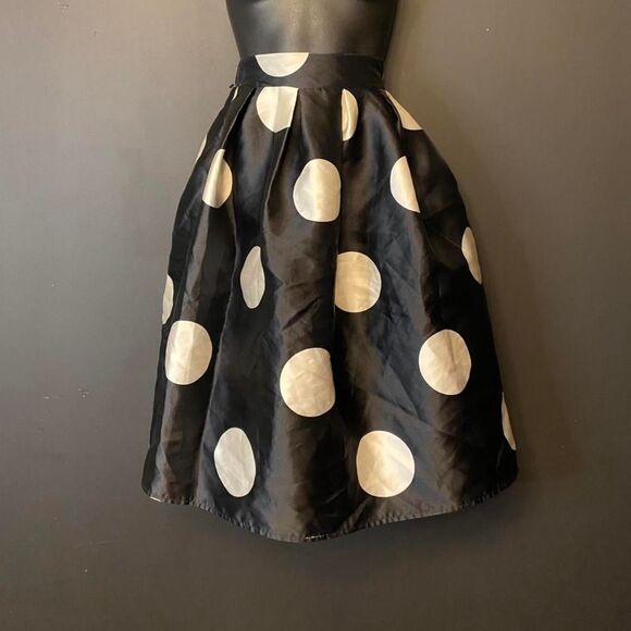 Polka Dot - Black & White Skirt - Picture 1 of 7